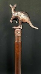 Exclusively Newly Designed Kangaroo Design Handle Walking Stick Wooden Cane