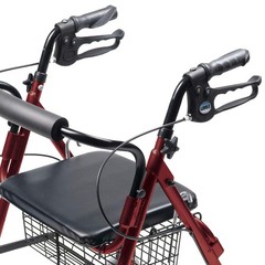 Lightweight Short Hemi Rollator Walker Low 20 Inch Adjustable Mobility Walking