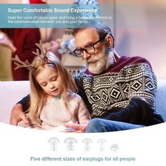 Hearing Aid OTC Digital Elderly Deaf Amplifier BTE Behind Ear, 1 Unit (Blue)