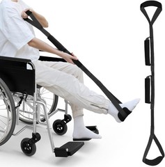 36 Inch Long Leg Lifter, Rigid Leg Lifter Strap with EVA Handgrips &Foot Loop,