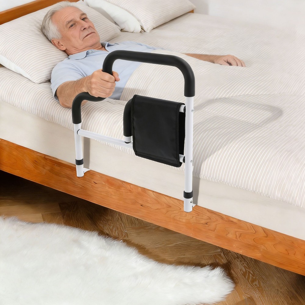 U Shaped Bedside Handrail 4-6in Bed Safety Handrail Bed Rails for Elderly Adults