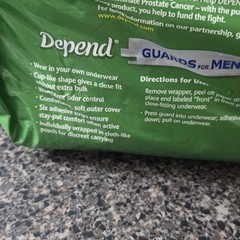 Vintage Depend Guards for Men 48 Count Incontinence Pads 2008 Made In USA NOS