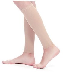 BSERA Calf Compression Sleeve Women, X-Large (Calf 18″-19.5″) Skin/Nude 2 Pairs