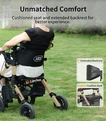 Z51 Rollator Walkers with Seat Champagne