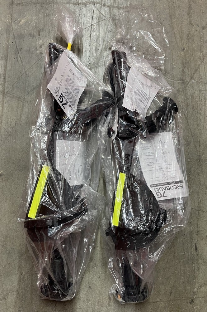 Ergoactives Ergobaum Adjustable 7G Shock Absorbing Forearm Crutches 2 L & R NEW