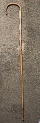 Vintage handcrafted shepherd’s crook walking stick