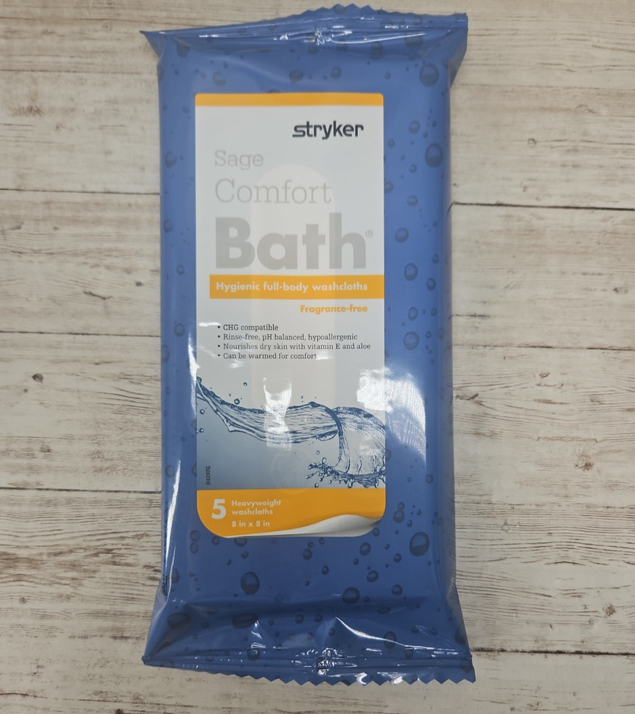 Stryker Sage Comfort Bath Full-Body Cleansing Washcloths, Heavyweight 10 packs-5
