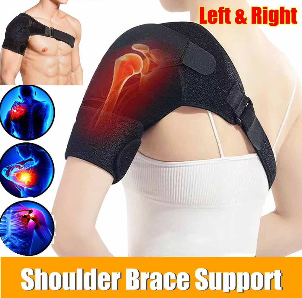 Shoulder Brace Rotator Cuff Support Relief Pain Adjustable Left & Right Belt US