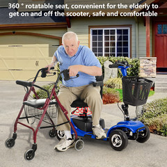 4 Wheels Mobility Scooter Power Wheelchair Folding Electric For Travel New