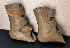 Pair Leather Brace Orthosis Orthopedic Boot By Redline PLS Made In USA