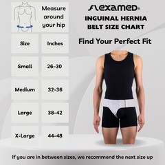 Medium White Left Side Inguinal Groin Hernia Truss With Compression Pad