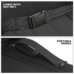 [FDA APPROVED]Foldable Lightweight Transport Wheelchair w/Handbrakes & Seat Belt