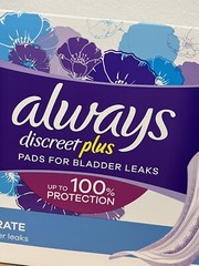Always Discreet plus Incontinence Pads for Women, Moderate, 153 ct.