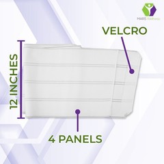 NEW Premium Plus Size Bariatric 4 Panel 12″ abdominal waist binder