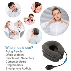 Traction Decompression Device Neck Shoulder Pain Relief Cervical Support Pillow
