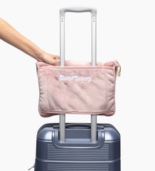 EverSnug Travel Blanket and Pillow – Adult size (65″ x 40″), Light Pink