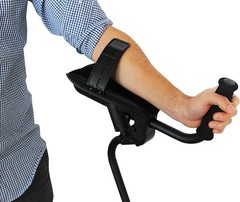 Adjustable Forearm Crutch Adults x1 Unit Left Handed Ergonomic Non-Slip Handles