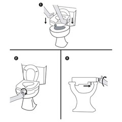 Health Brands E-Z Lock Raised Toilet Seat, Adds 5 Inches to Toilet Height, El…