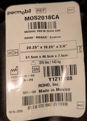 NEW ROHO MOSAIC Cushion, Heavy Duty Cover, 18″ X 18″ x 3″ MOS1818HD,