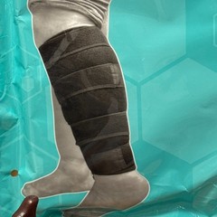 Beltwell Adjustable Calf Compression Wrap Lymphedema Circulation XL Tall Beige