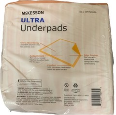 McKesson New UPHV3036 Ultra Underpads – Extra Large – Peach (10 pack)