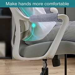 2 Pcs Wheelchair Armrest Pads Covers Widened Self Adhesive Strips Comfortable &