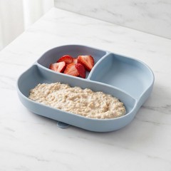 Multi-Grid Silicone Suction Plate for Elderly Divided Food Tray Strong Suctio…