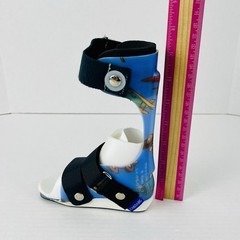 Right AFO Brace Polio Ankle Foot Orthosis Custom Thermoplastic Cascade 5 In.