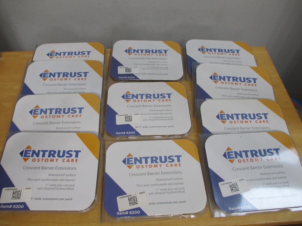 11 Packs Entrust Ostomy Care Crescent Barrier Extensions 1 Inch #6200 *NEW* 330