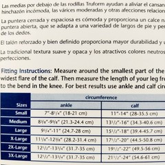 Truform 20-30 Below Knee Compression Stockings Large Closed Toe Brown #8865