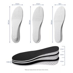 Height Increase Insoles Men Women Invisible Heel Lift Taller Shoe Inserts Pad US