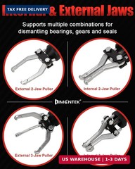 9-Way Slide Hammer Puller Set, Front Wheel Hub Remover & Rear Wheel Axle Removal