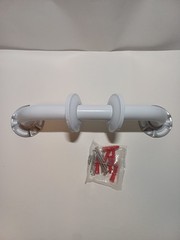 12 Inch White Grab Bar for Wall White, Safety Seniors Elderly