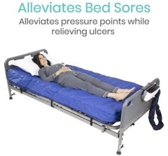 8″ ALTERNATING PRESSURE MATTRESS, PRESSURE PUMP, TWIN XL, WATERPROOF COVER VIVE
