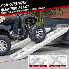 GARVEE Heavy Duty Aluminum Trailer Ramps 84″ 6000 LB Non Slip Stair Step Design
