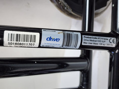 DRIVE Aluminum Transport Wheelchair Chair Steel ATC19-Black 8″ Wheel 300 lb