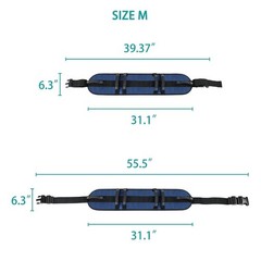 6 Handles 360° Walking Assist Belt for Elderly, Adjustable Safety Transfer Belt