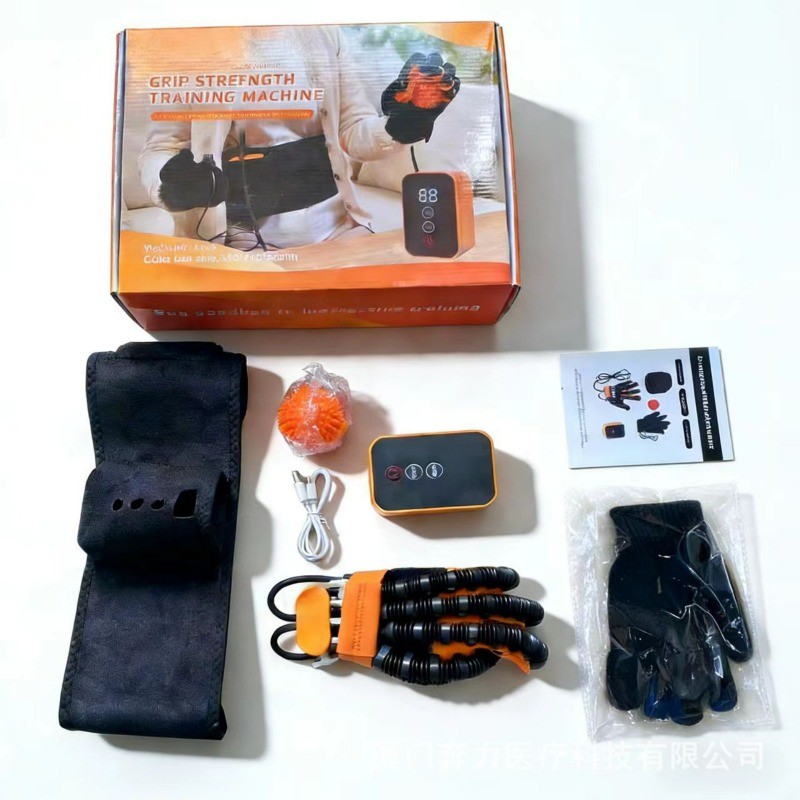 Robotic Hand Training Glove Rechargeable Individual Finger Exercise Portable