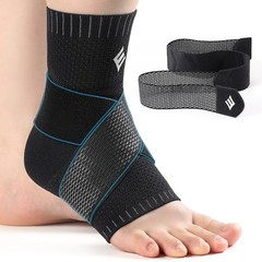 Ankle Brace Support for Sprains & Swelling, Compression Sleeve for Pain Relief