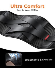 Ultra Breathable Work Back Brace for Men & Women Upgraded MedicalGrade Lower