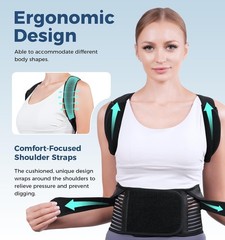 Back Brace Posture Corrector Women Men Shoulder Straightener Adjustable Support