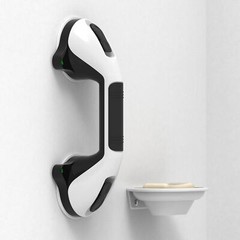 12in Suction Shower Grab Bar with Indicators, Balance Assist Steady Handle