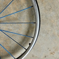 TiLite 22″ Spinergy SPOX Wheelchair Wheels Blue No Tires