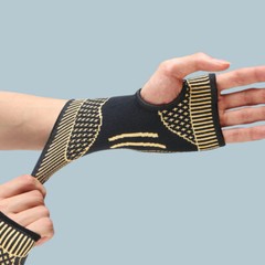 Copper Wrist Hand Brace Support Splint Carpal Tunnel Sprain Arthritis Sports