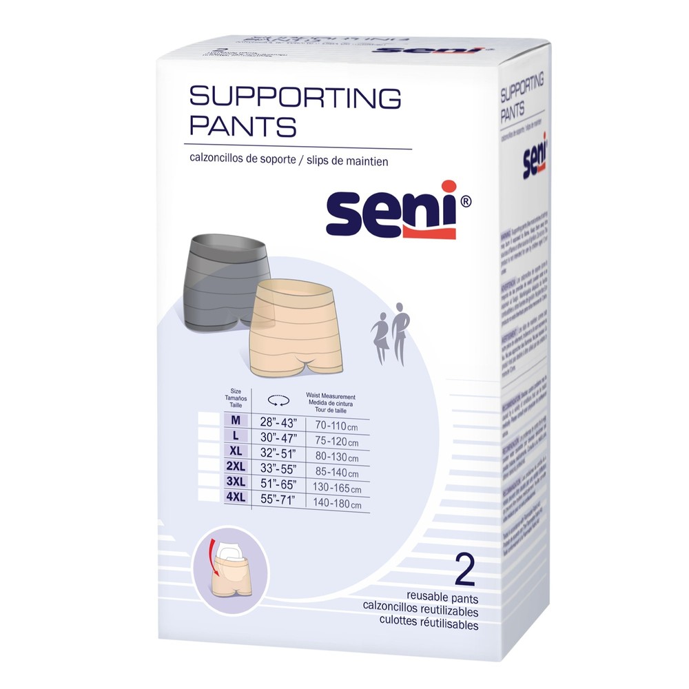 Seni Reusable Knit Pant Boxer Style Medium S-MA02-US1 1 Ct