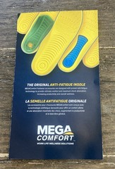 MEGA Comfort Insoles for Men Size 14 to 15 For Industrial Safety Steel Toe Shoes