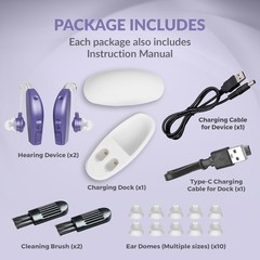 Rechargeable Digital Hearing Amplifier Set – All-Day Comfort & Clarity