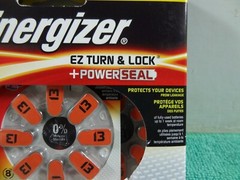 NEW Energizer EZ Turn & Lock Size 13 Hearing Aid Batteries, 24-Pack Exp-11/2020