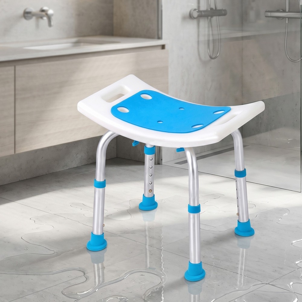 400 Lbs Capacity Bath Seat with Non Slip Suction Feet for Disabled and Elderly