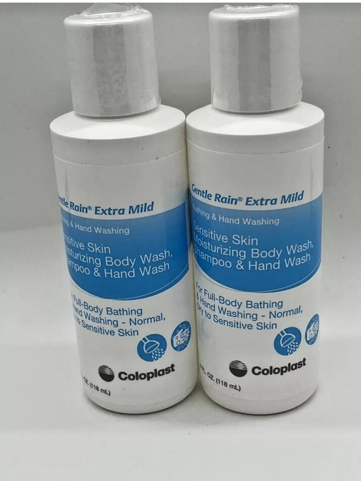 Coloplast Gentle Rain Moisturizing Body Wash & Shampoo 118mL Each 2 Pieces